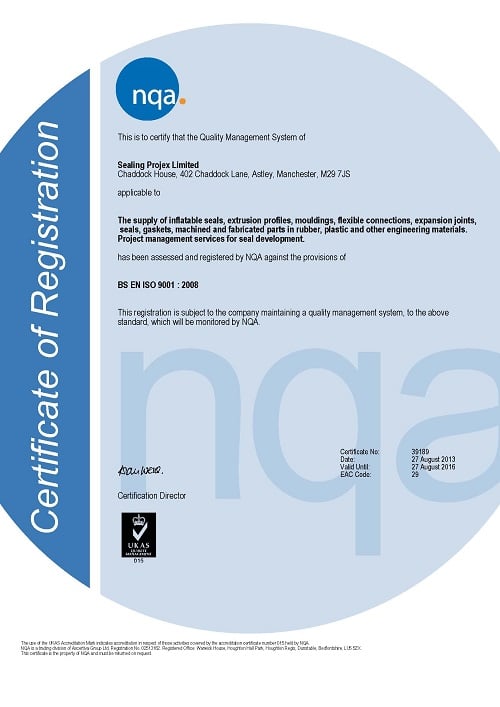 Please click on the image to view our full certificate as a PDF