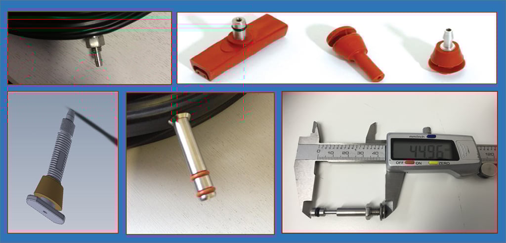 Machines valve stems for use in inflatable seals